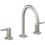 California Faucets - 8'' Widespread Lavatory Faucet with Completely Finished ZeroDrain - Ultra Stainless Steel Pvd