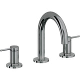 California Faucets - 8'' Widespread Lavatory Faucet with ZeroDrain - Black Nickel Pvd