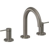 California Faucets - 8'' Widespread Lavatory Faucet with Completely Finished ZeroDrain - Graphite Pvd