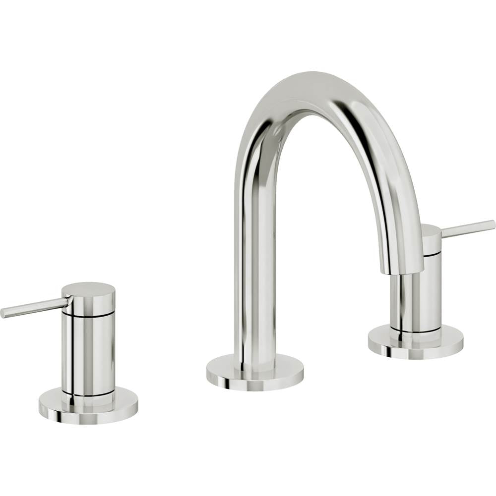 California Faucets - 8'' Widespread Lavatory Faucet with Completely Finished ZeroDrain - Polished Chrome