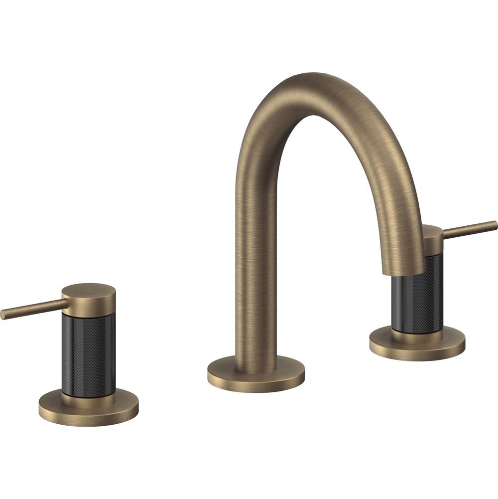 California Faucets - 8'' Widespread Lavatory Faucet - Antique Brass Flat