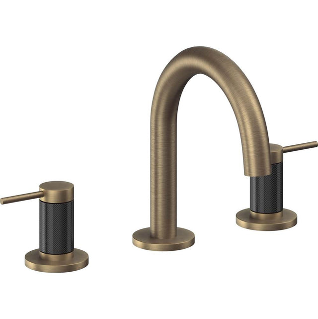 California Faucets - 8'' Widespread Lavatory Faucet - Antique Brass Flat