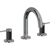 California Faucets - 8'' Widespread Lavatory Faucet with ZeroDrain - Black Nickel Pvd