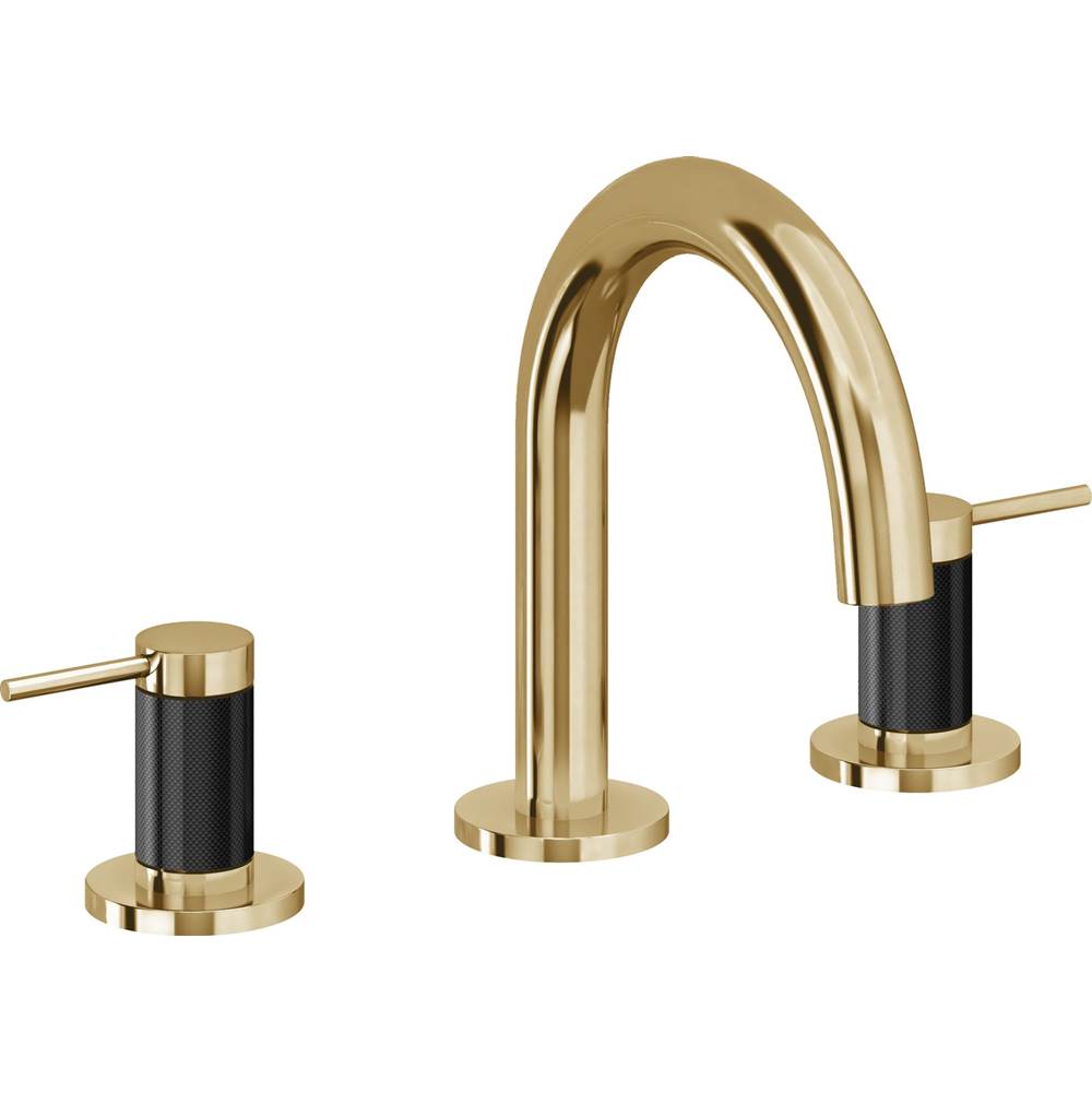 California Faucets - 8'' Widespread Lavatory Faucet with ZeroDrain - French Gold Pvd