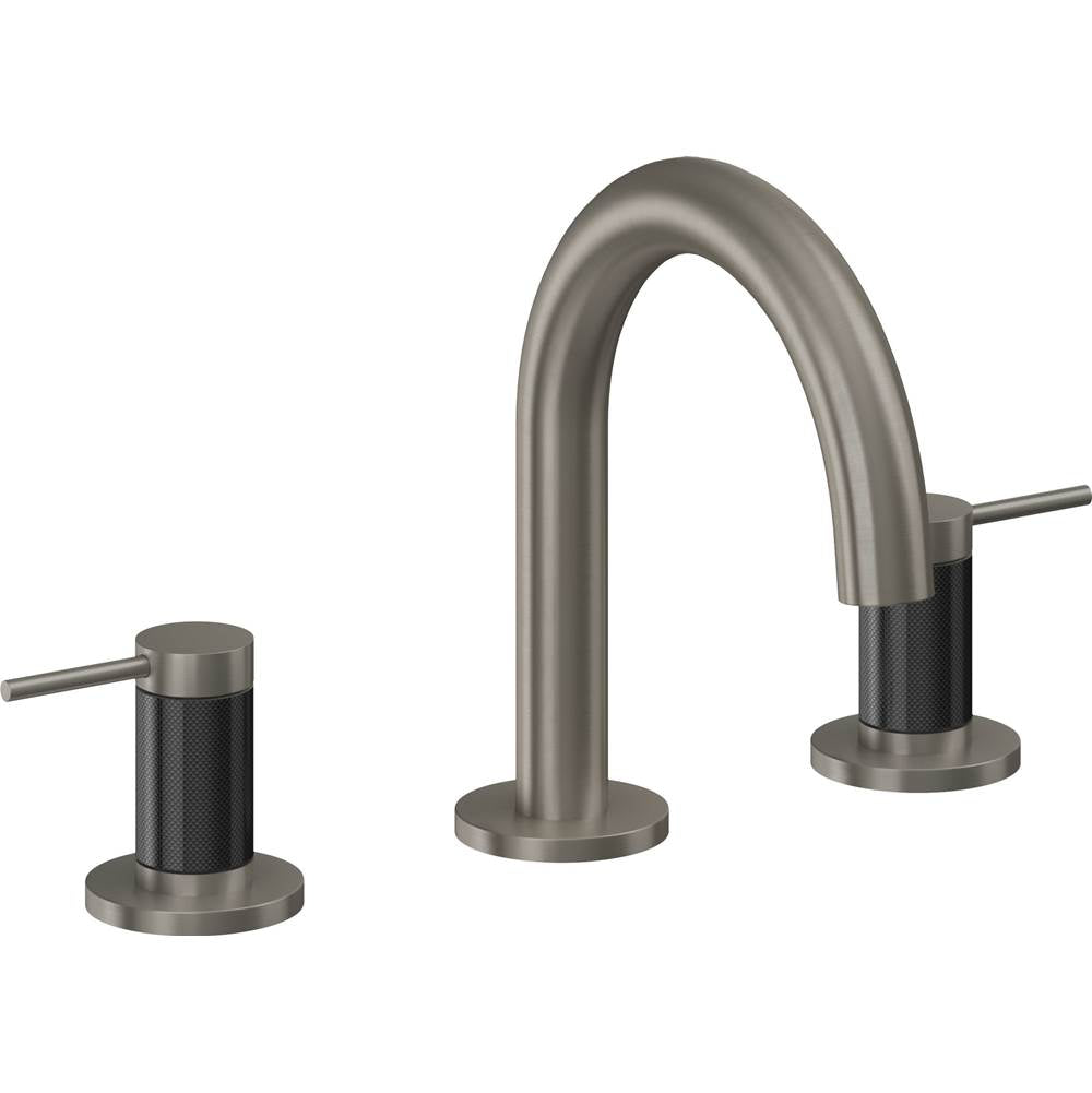 California Faucets - 8'' Widespread Lavatory Faucet with ZeroDrain - Graphite Pvd