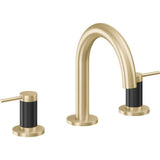 California Faucets - 8'' Widespread Lavatory Faucet with ZeroDrain - Satin Brass Pvd