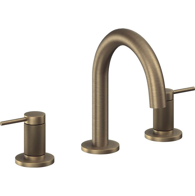 California Faucets - 8'' Widespread Lavatory Faucet - Antique Brass Flat