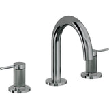 California Faucets - 8'' Widespread Lavatory Faucet with Completely Finished ZeroDrain - Black Nickel Pvd