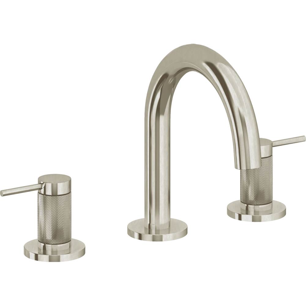 California Faucets - 8'' Widespread Lavatory Faucet with Completely Finished ZeroDrain - Burnished Nickel Uncoated