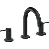 California Faucets - 8'' Widespread Lavatory Faucet with Completely Finished ZeroDrain - Carbon Pvd