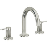 California Faucets - 8'' Widespread Lavatory Faucet with Completely Finished ZeroDrain - Polished Nickel Pvd