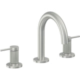 California Faucets - 8'' Widespread Lavatory Faucet with Completely Finished ZeroDrain - Satin Chrome Pvd