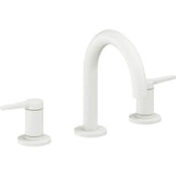 California Faucets - 8'' Widespread Lavatory Faucet with ZeroDrain - Matte White