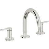California Faucets - 8'' Widespread Lavatory Faucet with ZeroDrain - Polished Chrome