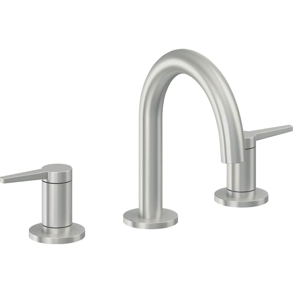 California Faucets - 8'' Widespread Lavatory Faucet - Satin Chrome Pvd