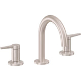 California Faucets - 8'' Widespread Lavatory Faucet with ZeroDrain - Satin Nickel