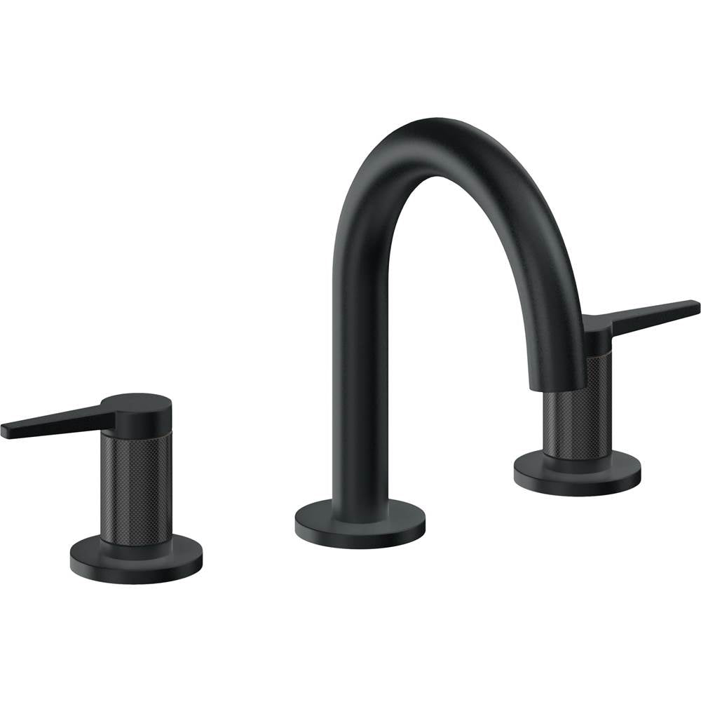California Faucets - 8'' Widespread Lavatory Faucet with ZeroDrain - Carbon Pvd