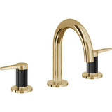 California Faucets - 8'' Widespread Lavatory Faucet with ZeroDrain - French Gold Pvd
