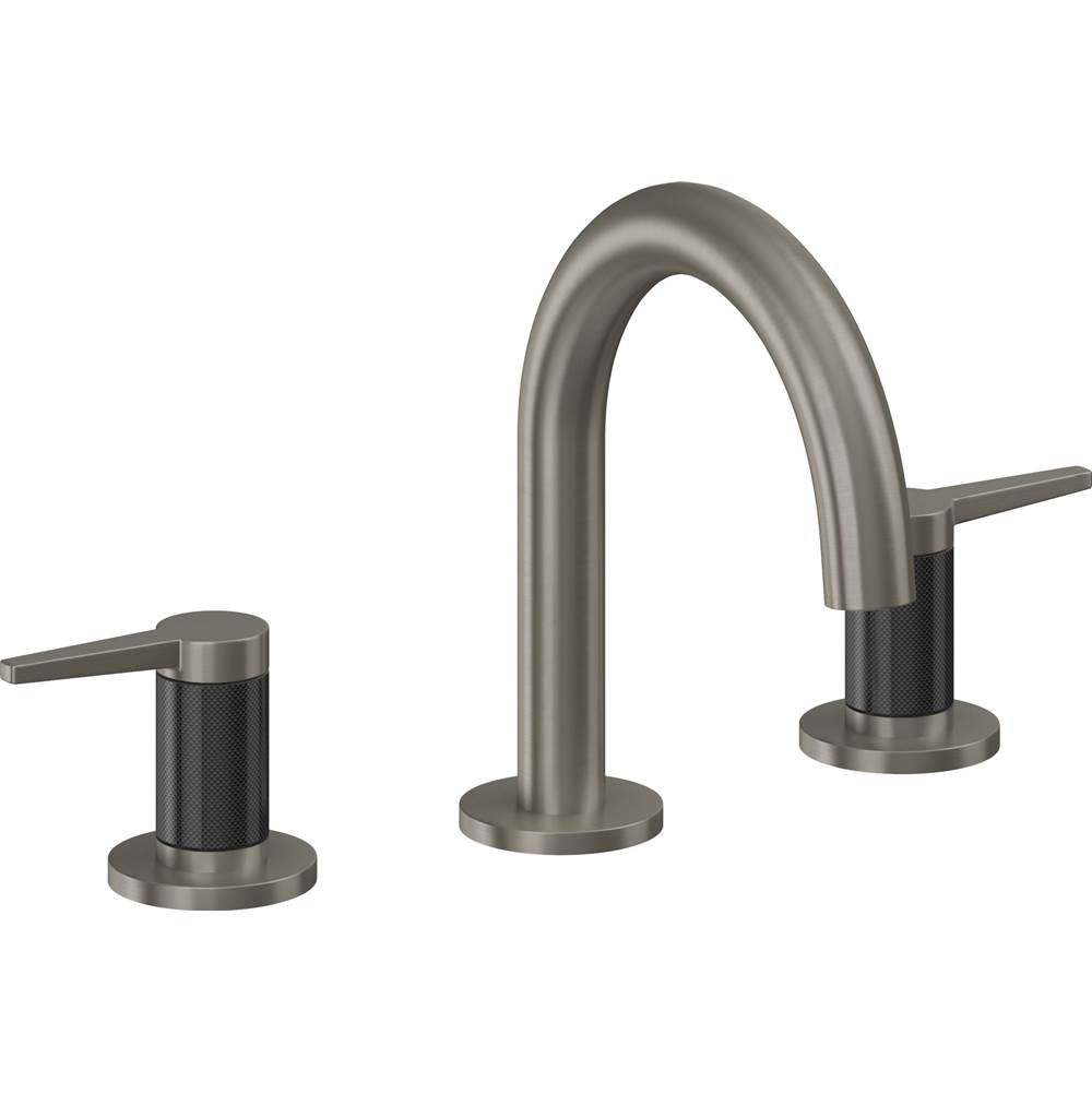 California Faucets - 8'' Widespread Lavatory Faucet with ZeroDrain - Graphite Pvd