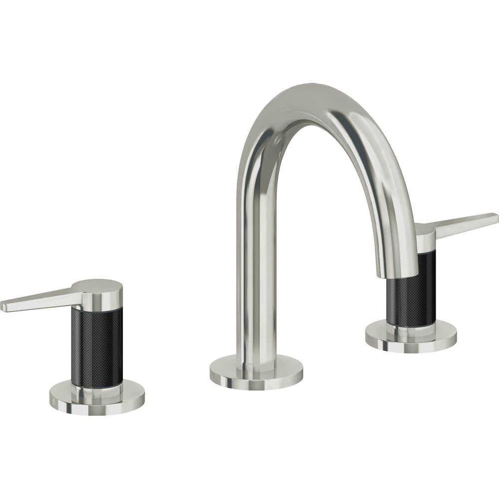 California Faucets - 8'' Widespread Lavatory Faucet with Completely Finished ZeroDrain - Polished Nickel Pvd