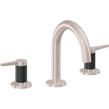 California Faucets - 8'' Widespread Lavatory Faucet with ZeroDrain - Satin Nickel