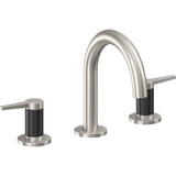 California Faucets - 8'' Widespread Lavatory Faucet with Completely Finished ZeroDrain - Ultra Stainless Steel Pvd