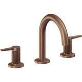 California Faucets - 8'' Widespread Lavatory Faucet - Antique Copper Flat