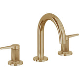 California Faucets - 8'' Widespread Lavatory Faucet - Burnished Brass Uncoated
