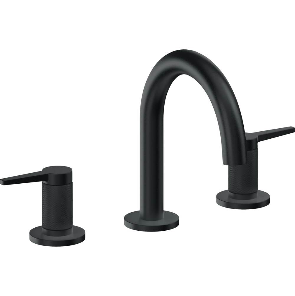 California Faucets - 8'' Widespread Lavatory Faucet with Completely Finished ZeroDrain - Carbon Pvd