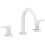 California Faucets - 8'' Widespread Lavatory Faucet with Completely Finished ZeroDrain - Matte White