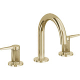 California Faucets - 8'' Widespread Lavatory Faucet - Polished Brass Uncoated