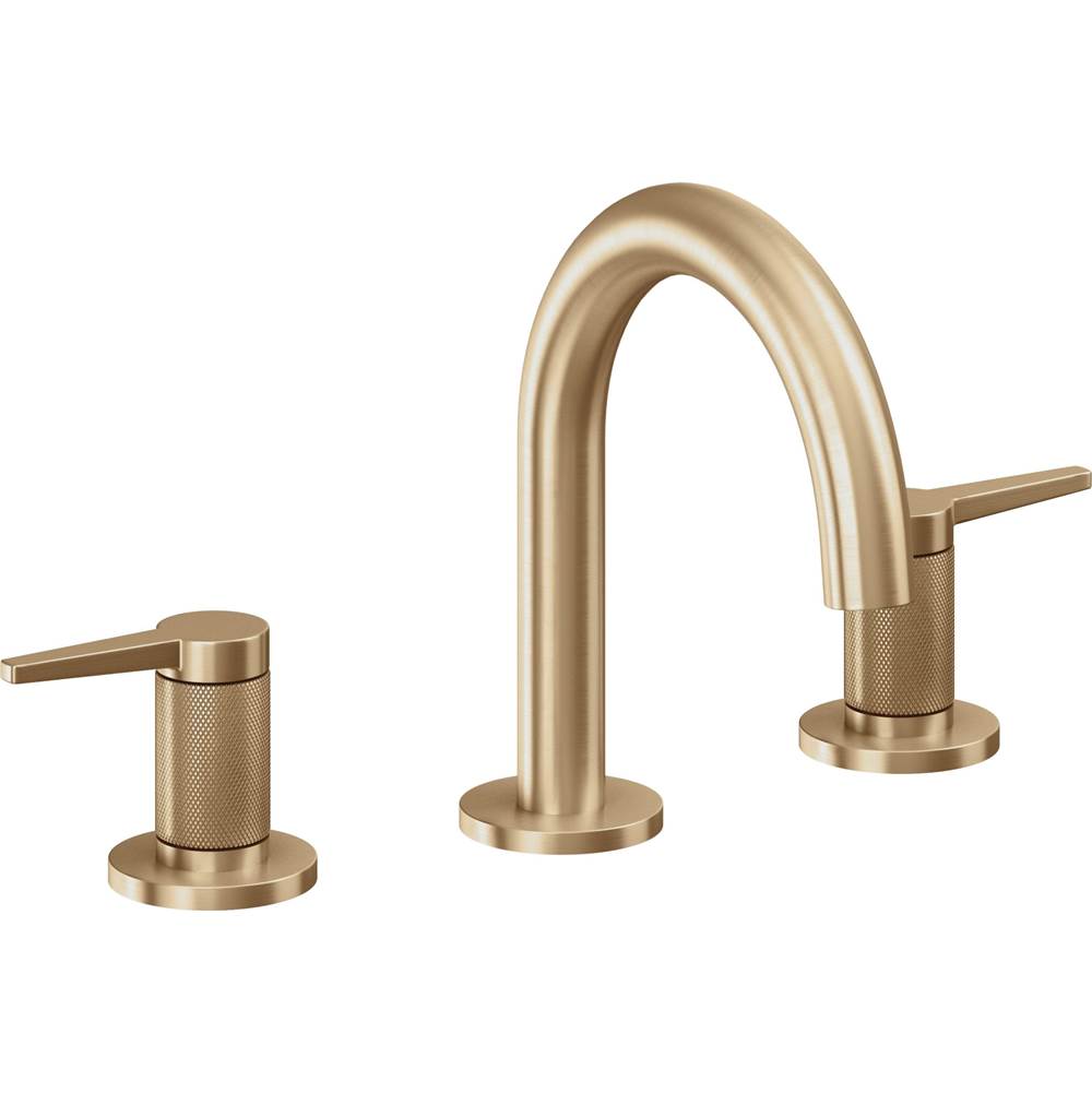 California Faucets - 8'' Widespread Lavatory Faucet with Completely Finished ZeroDrain - Satin Bronze Pvd