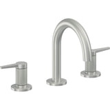 California Faucets - 8'' Widespread Lavatory Faucet with ZeroDrain - Satin Chrome Pvd