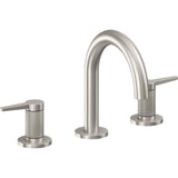California Faucets - 8'' Widespread Lavatory Faucet with Completely Finished ZeroDrain - Ultra Stainless Steel Pvd