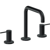California Faucets - 8'' Widespread Lavatory Faucet with ZeroDrain - Carbon Pvd