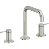 California Faucets - 8'' Widespread Lavatory Faucet with ZeroDrain - Polished Nickel Pvd