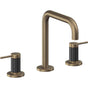 California Faucets - 8'' Widespread Lavatory Faucet - Antique Brass Flat