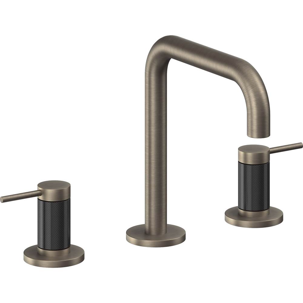 California Faucets - 8'' Widespread Lavatory Faucet - Antique Nickel Flat