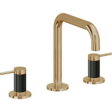 California Faucets - 8'' Widespread Lavatory Faucet with Completely Finished ZeroDrain - Burnished Brass Uncoated