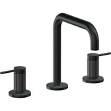 California Faucets - 8'' Widespread Lavatory Faucet with Completely Finished ZeroDrain - Carbon Pvd