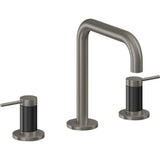 California Faucets - 8'' Widespread Lavatory Faucet with ZeroDrain - Graphite Pvd