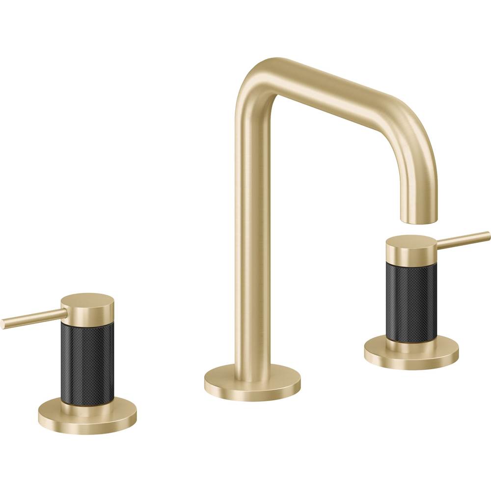 California Faucets - 8'' Widespread Lavatory Faucet with Completely Finished ZeroDrain - Satin Brass Pvd