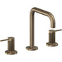California Faucets - 8'' Widespread Lavatory Faucet - Antique Brass Flat