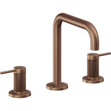 California Faucets - 8'' Widespread Lavatory Faucet - Antique Copper Flat
