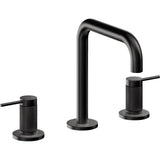 California Faucets - 8'' Widespread Lavatory Faucet with ZeroDrain - Matte Black