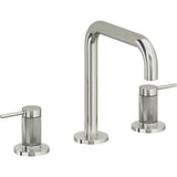 California Faucets - 8'' Widespread Lavatory Faucet with Completely Finished ZeroDrain - Polished Nickel Pvd