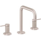 California Faucets - 8'' Widespread Lavatory Faucet with ZeroDrain - Satin Nickel