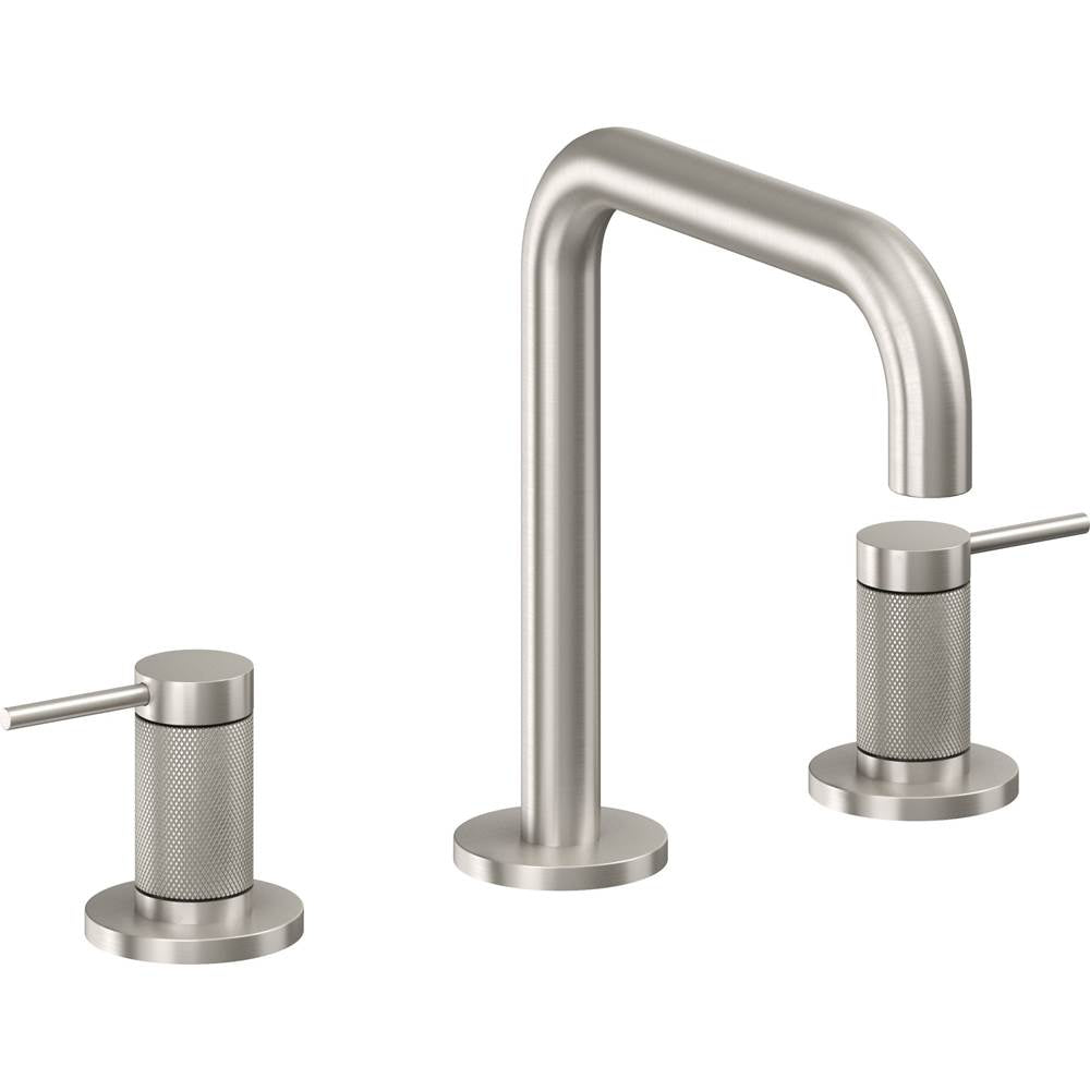California Faucets - 8'' Widespread Lavatory Faucet with Completely Finished ZeroDrain - Ultra Stainless Steel Pvd