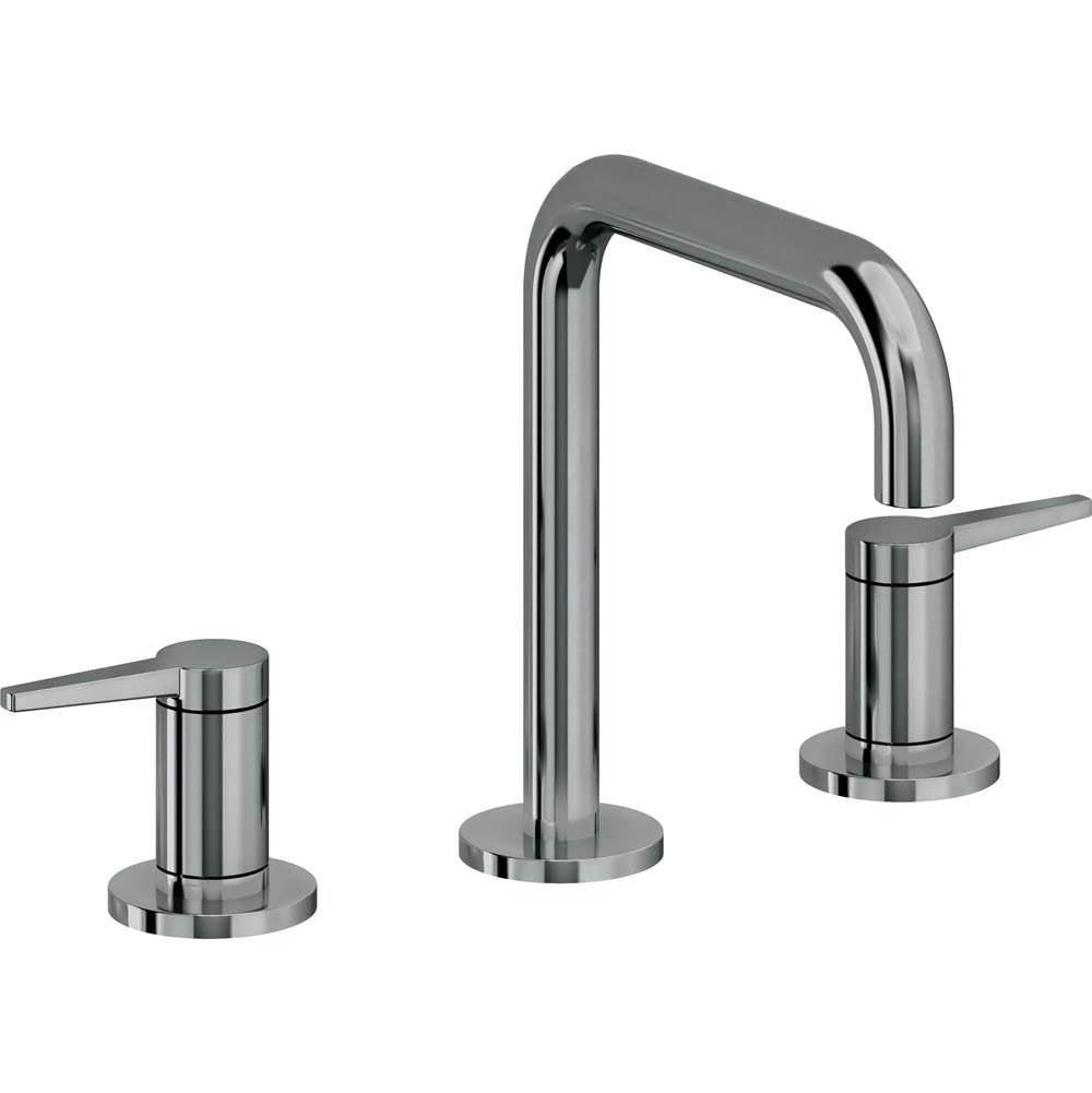 California Faucets - 8'' Widespread Lavatory Faucet with Completely Finished ZeroDrain - Black Nickel Pvd