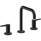 California Faucets - 8'' Widespread Lavatory Faucet with Completely Finished ZeroDrain - Carbon Pvd